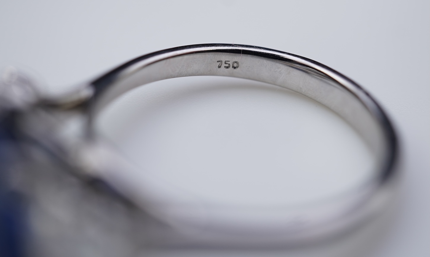 A sapphire ring